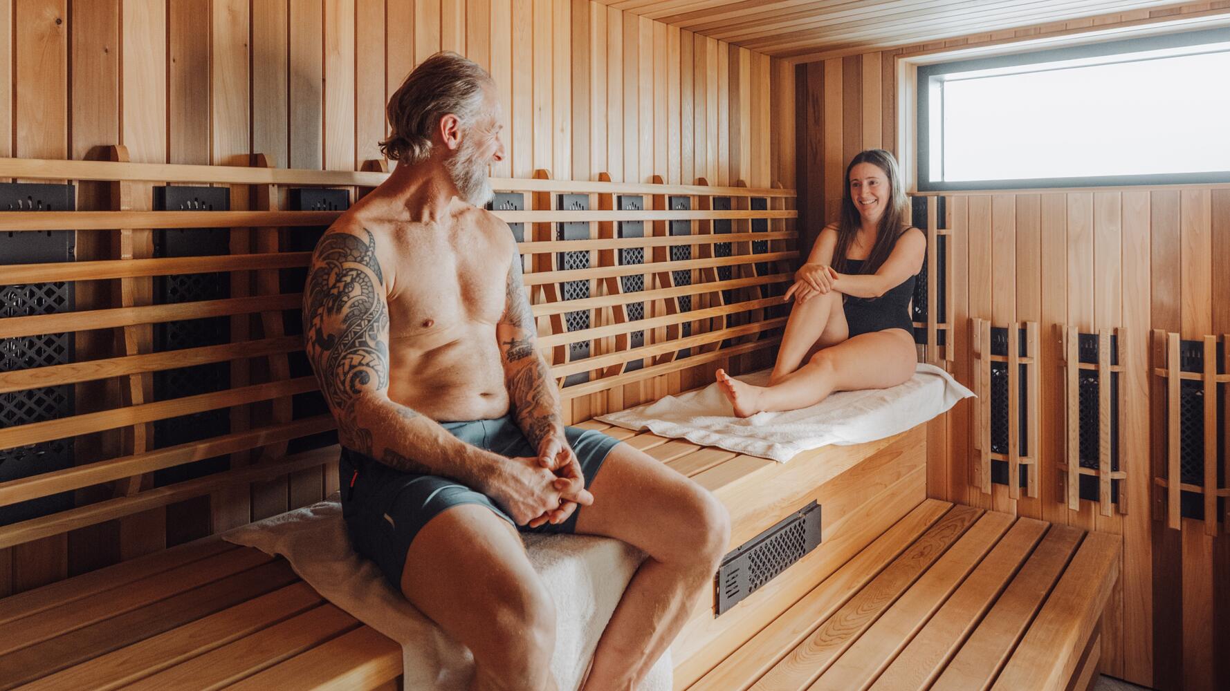 mica lodge sauna