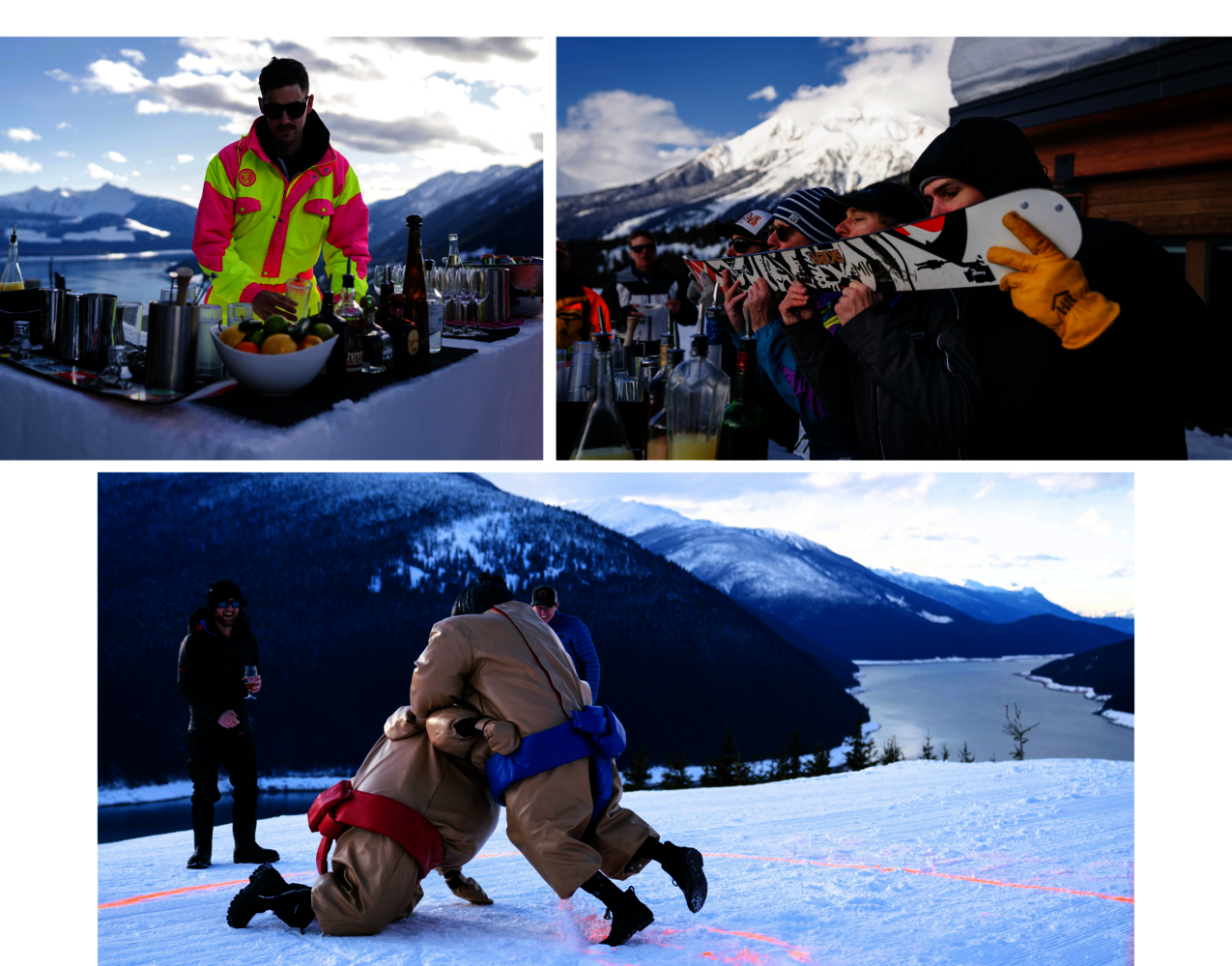 apres, shotski, outside fun, ice bar